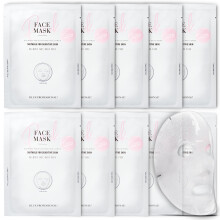 DLUX PROFESSIONAL Calming Face Mask Pack - 10 Pcs Calm Irritated Skin Treats Dry and Dull Skin Natural Radiance Antioxidant Effects Revitalize th
