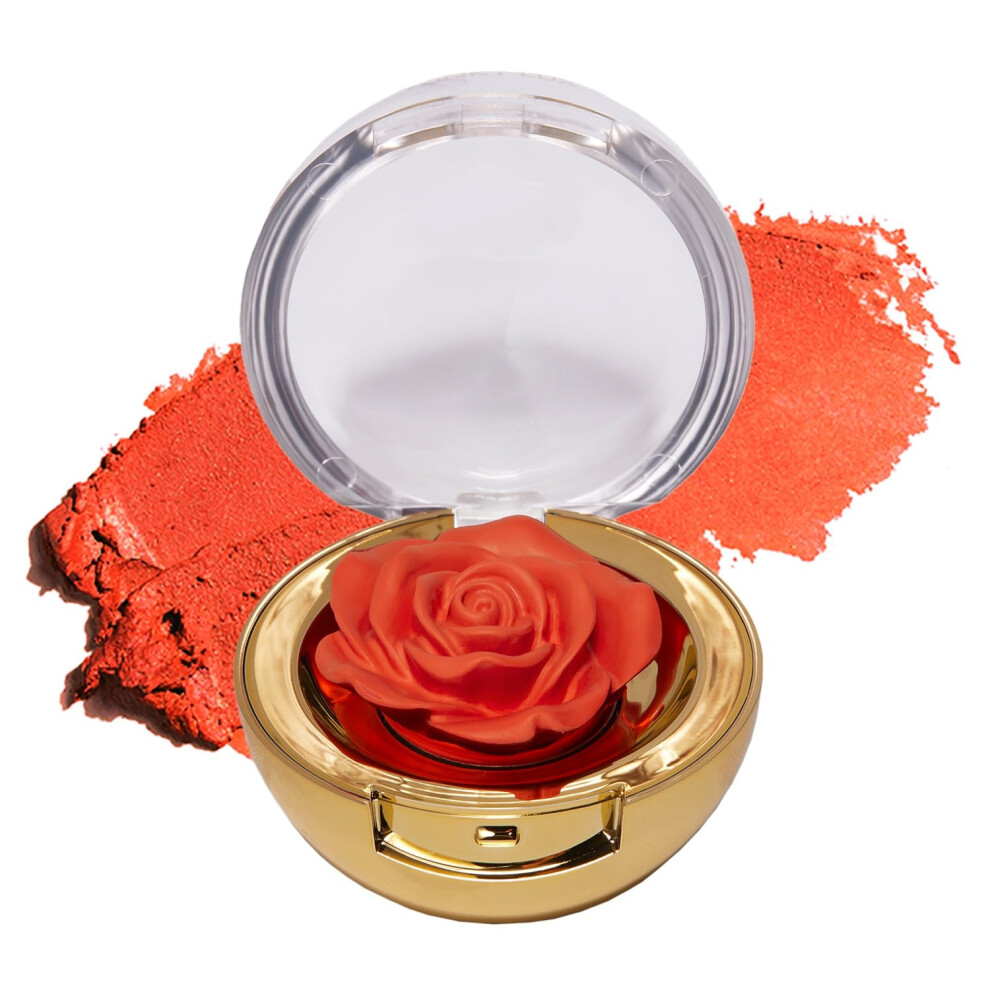 Winky Lux Cream/Coral Cheeky Rose Blush For Cheeks Flower Blush With Vitamin E Makeup Blush And Flower Makeup Brilliant