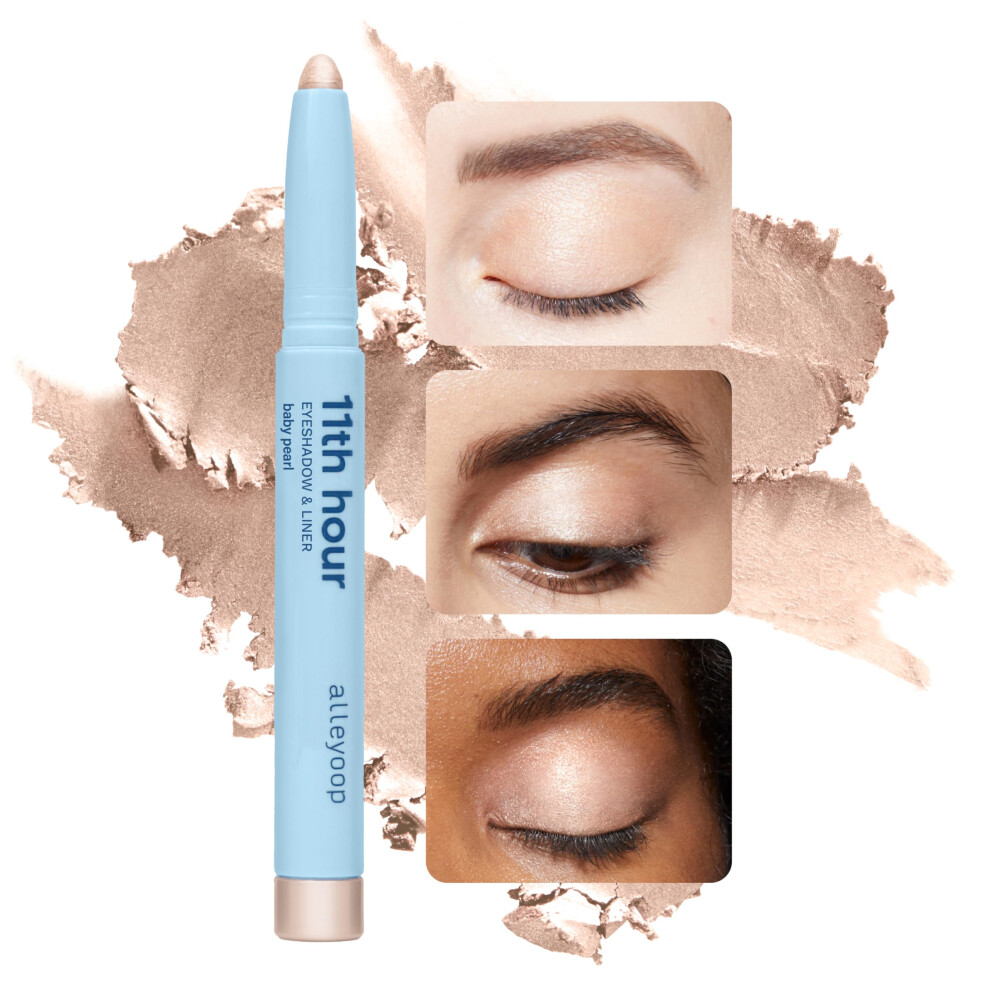 Grï¿½Nd White,Cream Alleyoop 11Th Hour Cream Eye Shadow Sticks - Baby Pearl (Shimmer) - Award-Winning Eyeshadow Stick - Smudge-Proof And Crease Proof For Over 11 Hours