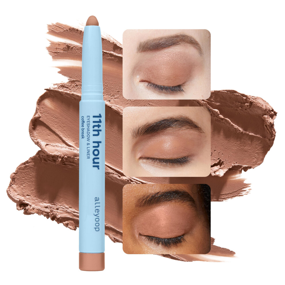 Grï¿½Nd Cream,Brown Alleyoop 11Th Hour Cream Eye Shadow Sticks - Coffee Break (Matte) - Award-Winning Eyeshadow Stick - Smudge-Proof And Crease Proof For Over 11 Hours