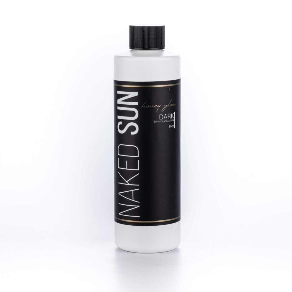 Nah Slnko Dark/Bronze Naked Sun Honey Glow Spray Tan Solution - 8 Oz Airbrush Sunless Self Tanning Spray