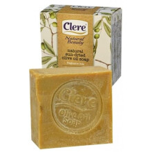 CLERE Alle natuurlijke olijfoliezeep - Handgemaakt en zongedroogd met 100% pure ingredi?ten Zacht en geurvrij 200 gram - Pak van 3