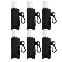 WK IEASON 6PCS lippenbalsemhouder sleutelhanger bulk chapstick houder sleutelhanger lipgloss hoes - strakke elastische hoes voor dikke en slanke lipp
