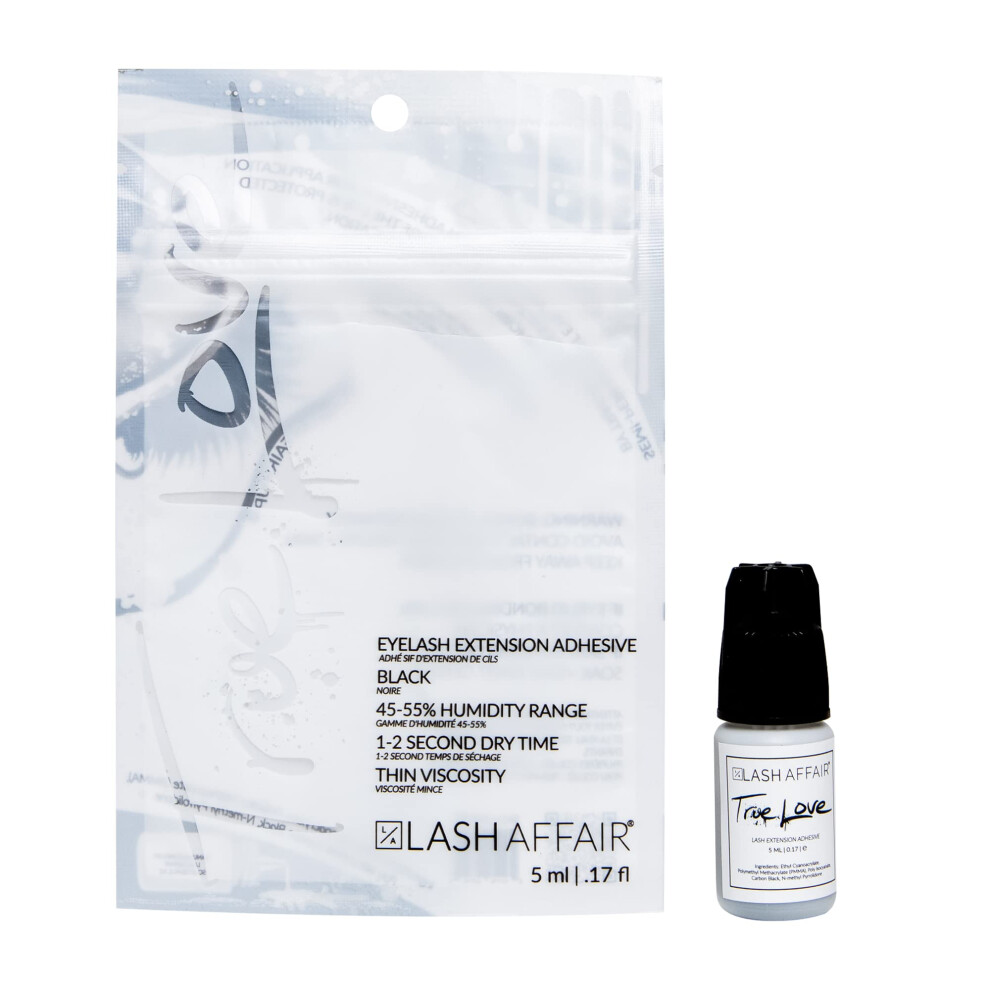 Lash Affair Eyelash Extension Glue False Lash Semi-Permanent Professional Strong Adhesive For Individual Lashes Lash Tech Artist Supplies Quick-Dry