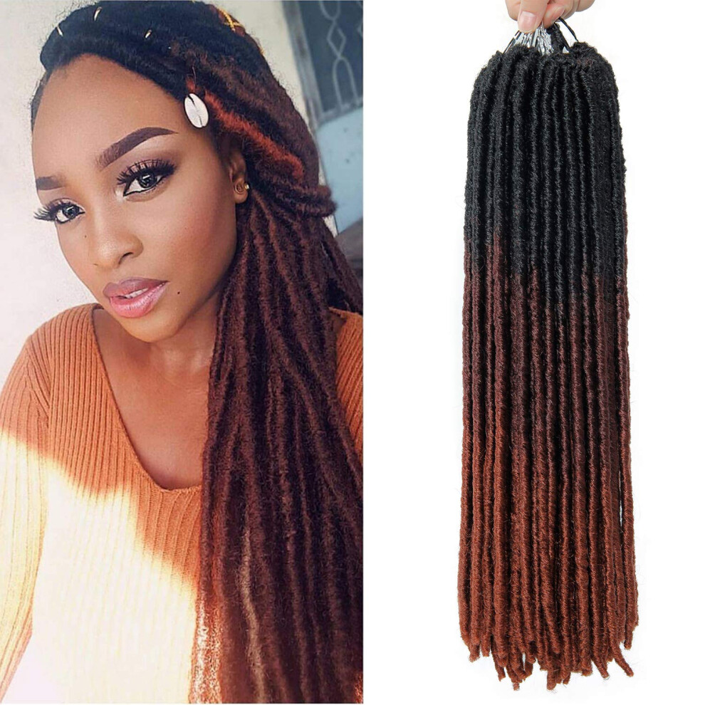 Qrhsuka Unisex Not,Specified Qrh Faux Locs Crochet Hair 6Packs Goddess Gypsy Locs Crochet Hair 20Inch Pre Looped Straight Soft Faux Locs Dreadlock Crochet Braids Hair Extensions (