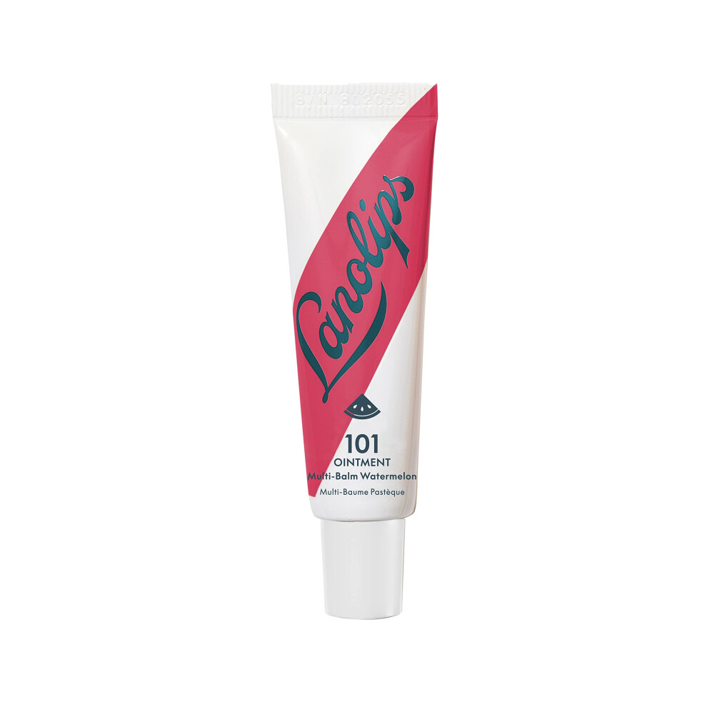 Lanolips 101 Ointment Multi-Balm Watermelon - Fruity Lip Balm With Vitamin E Oil And Lanolin For Lip Hydration - Naturally Flavored Lanolin Lip Balm