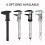 (black and white 2) Plastic Vernier Caliper Digital Display 2