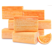 Australsk botanisk s?be 6,6 OZ C-vitamin og Valencia Orange Triple Milled barer lavet med en naturlig s?bebase og beriget med ?kologisk sheasm?rp