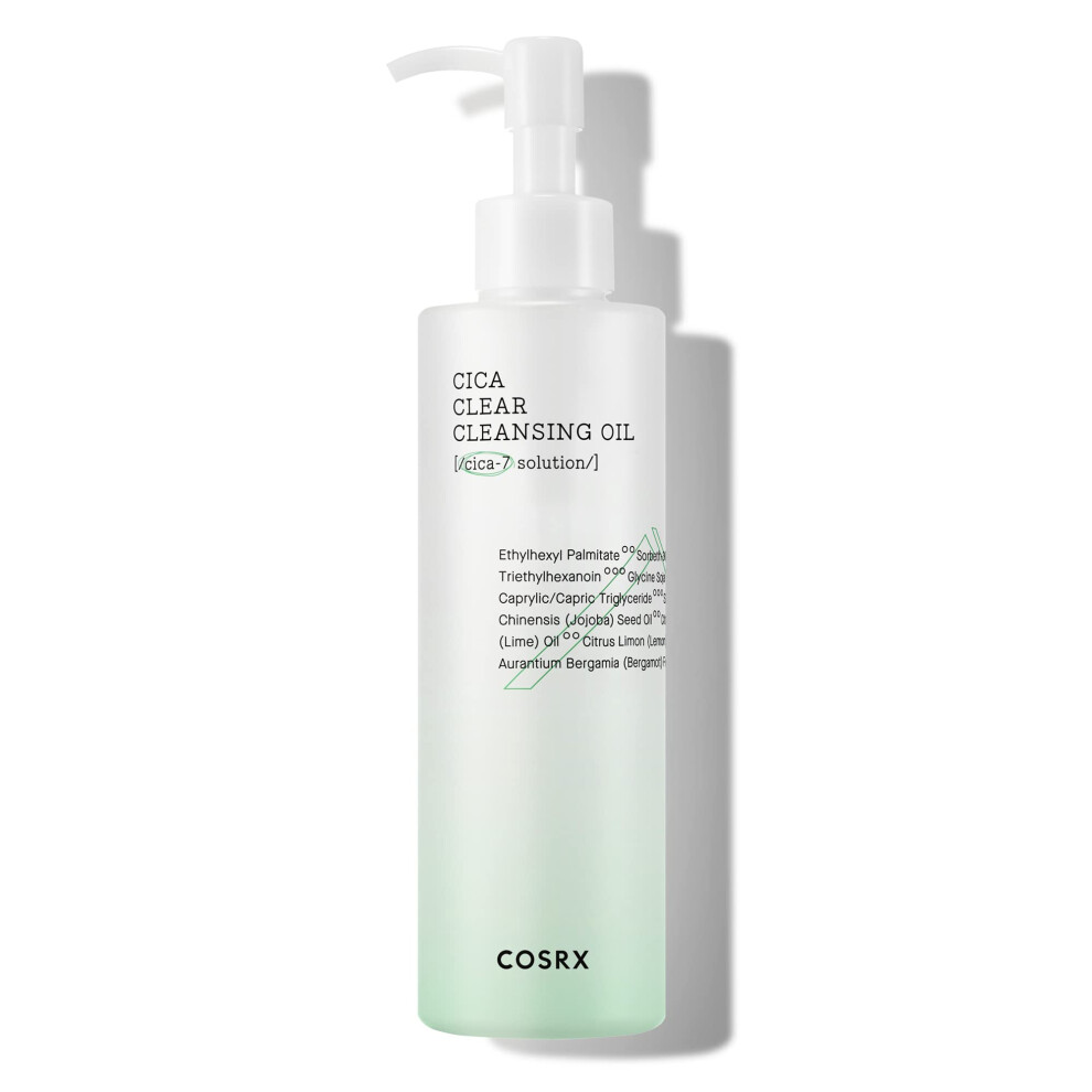 COSRX Pure Fit Cica Cleansing Oil  6.76 fl. oz / 200ml | Light Weight Oil Purifying Centella for Sensitive Skin | CICA-7 Complex  Jojoba seed oil