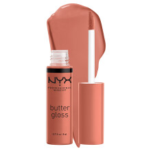 NYX PROFESSIONAL MAKEUP Butter Gloss Brown Sugar, Nicht klebender Lipgloss - Sugar High (Pfirsichfarbenes Nude)