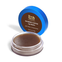 Kawowy balsam do ust Blue Nectar Shubhr z ghee wysuszajacy i rozjasniajacy usta |100% ajurwedyjski | Bez parabenw i siarczanw (0,52 uncji 10 zi
