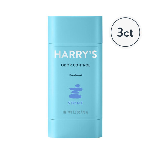 Harry's Harry's Herrars Deodorant, Aluminiumfritt, Stone, 2.5 Oz, 3-pack (1 förpackning) 1