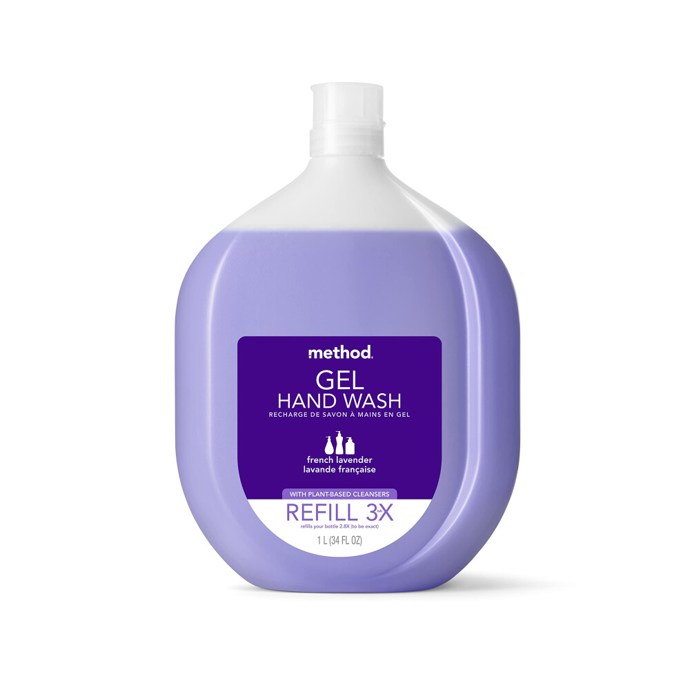 Method Gel Hand Soap  Refill  French Lavender  Recyclable Bottle  Biodegradable Formula  34 Fl Oz (Pack of 1)
