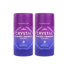 Crystal Deodorant Magnesium Solid Stick Natuurlijke deodorant Lavendel + Rozemarijn 2,5 oz (Pak van 2)