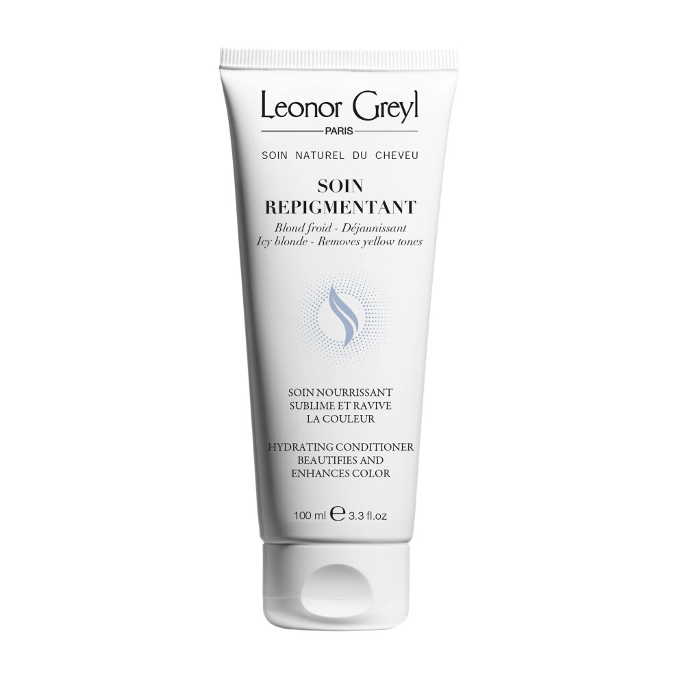 Leonor Greyl Paris Light - Soin Repigmentant Icy Blonde Deluxe Travel Size - Color-Enhancing Hydrating Conditioner - Revives Blonde To Very Blond