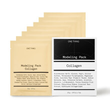 ONE THING Collageen Modelleringspakket 0,7 Oz * 7 Maskers | Gezichtspoeder Peel Off Mask voor Hydraterende Koeling Kalmerende Verstevigende Huid Verf
