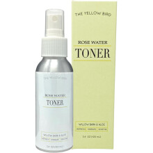 Yellow Bird Natural Rose Water Face Toner - Soothing Facial Hydration Spray Calming Makeup Setting Mist Moisturizer Willow Bark to Reduce Redne
