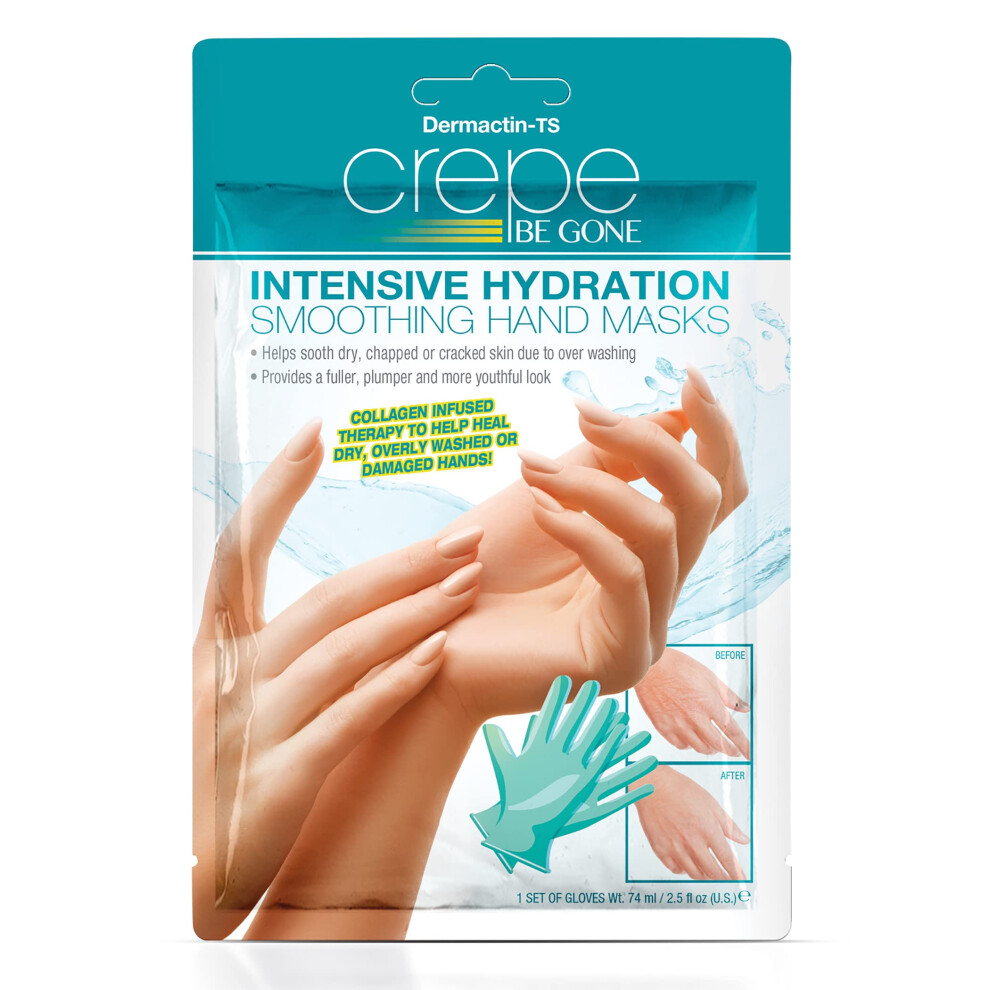 Collections Etc Crepe-Be-Gone Intensive Hydration Smoothing Hand Masks - 2 Pairs-image-OPC-PGMBJK2-NEW