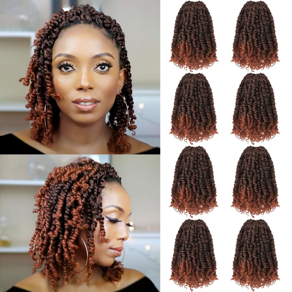 Stï¿½Djepunkt Unisex Not,Specified Fulcrum Pre-Twisted Passion Twist Crochet Hair 10 Inch 8 Packs Pre Looped Passion Twist Braiding Synthetic Hair Bohemian Braids For Crochet Pretwist