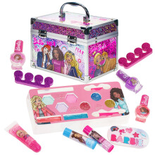 Kit de maquillage Barbie Movie pour enfants pour filles Ensemble de maquillage jouet lavable r el Barbie Cadeau de jeu de maquillage et de jeu de