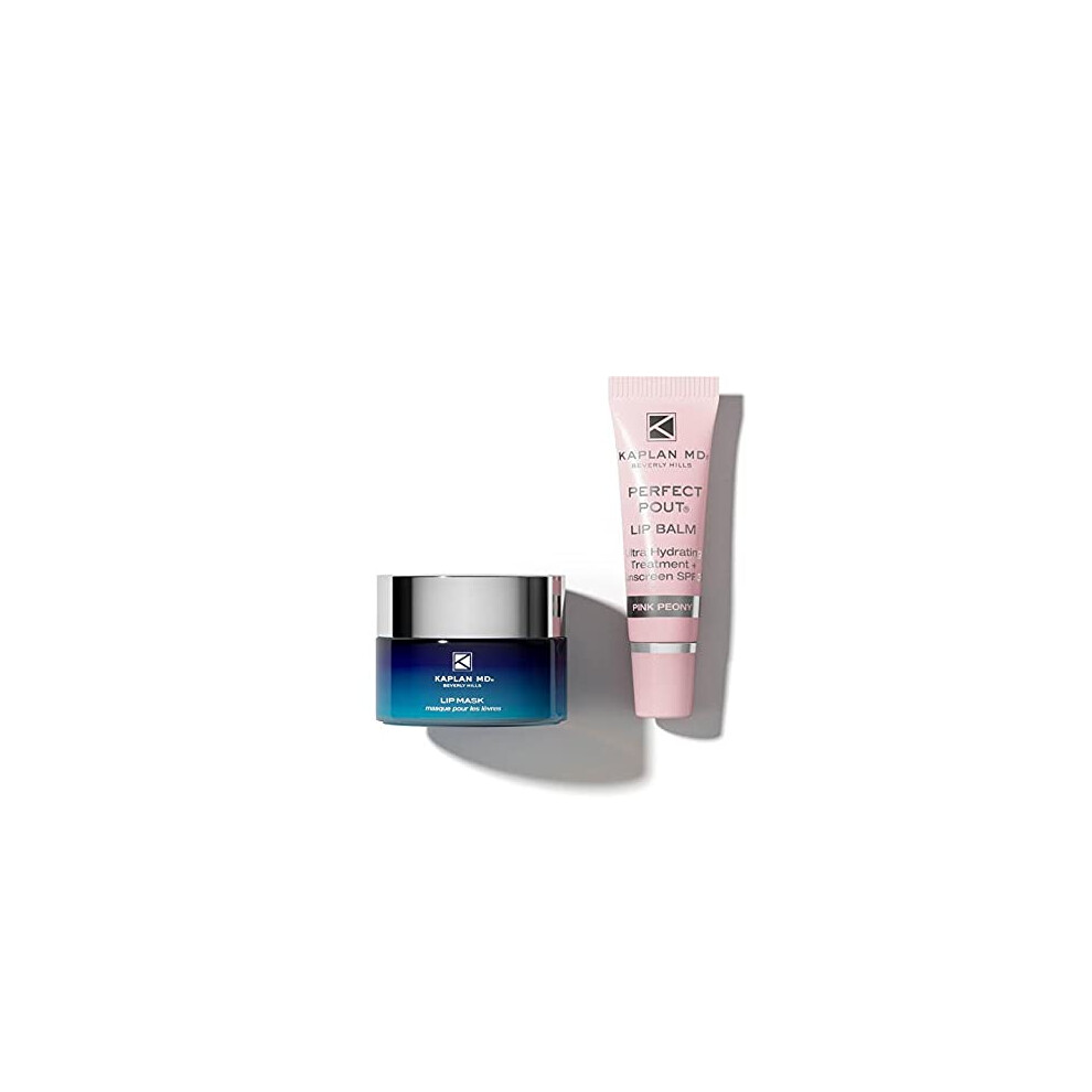 Kaplanmd Kaplan Md Perfect Pout Duo Lip Mask (0.5 Oz.) & Lip Balm 0.17 Oz. - Complete Anti-Aging Skin Care For Lips