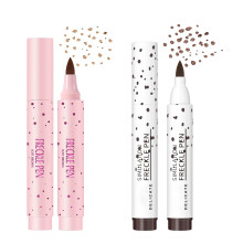 Sumeitang 2 kleuren vloeibare sproetpen Natuurlijk levensecht gezicht Fake Sproet Make-up Pen Magische sproetkleur Waterdicht Langdurig Sneldrogend F