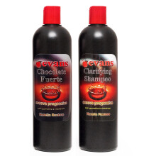 Paquete combinado de tratamiento de queratina brasile a YSSER Evans con sistema de alisado y secado r pido - Fuerte 473 ml + Champ clarificante