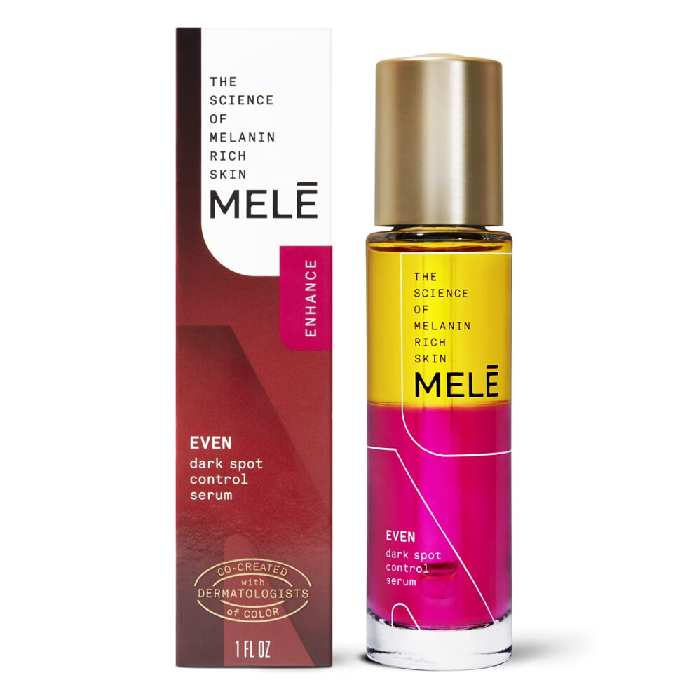 Mele Even Dark Spot Visibly Reduces Dark Spots  Uneven Tone  And Signs Of Aging control Serum With Niacinamide  Vitamin E  And Pro-Retinol 1 oz