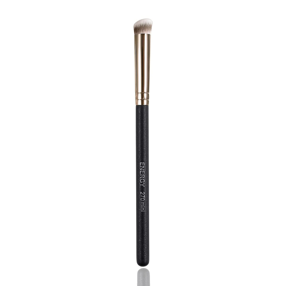 Energi Energy Under Eye Concealer Brush Mini Flat Angled Kabuki Foundation Brush With Synthetic Bristles For Concealing Blending Setting Buffing With Powder