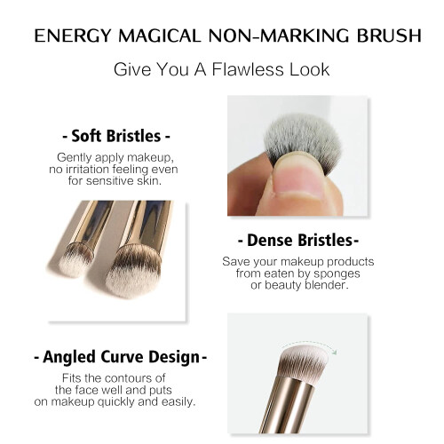ENERGY Foundation Brushes Set Professionella Under Eye Concealer Borstar 2