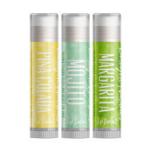 Delight Naturals Tropical Cocktails Balzm na rty Drkov sada - Pina Colada Mojito a Margarita