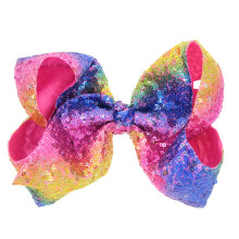 Xansema Rainbow Sequin Haaraccessoires - Grote 8 Inch Alligator Clips en Haarspeldjes voor Dames Tieners en Meisjes