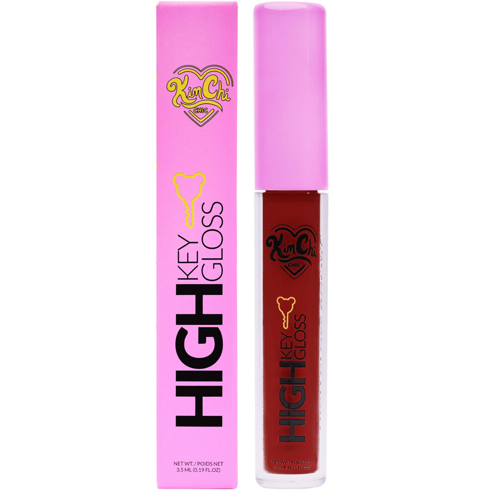 Kimchi Chic High Key Gloss Brillo Labial De Alto Brillo Que Ayuda A Iluminar Tu Mirada Y Rostro No Pegajoso Rojo Burdeos Intenso 04 Granada 3,5 Ml-image