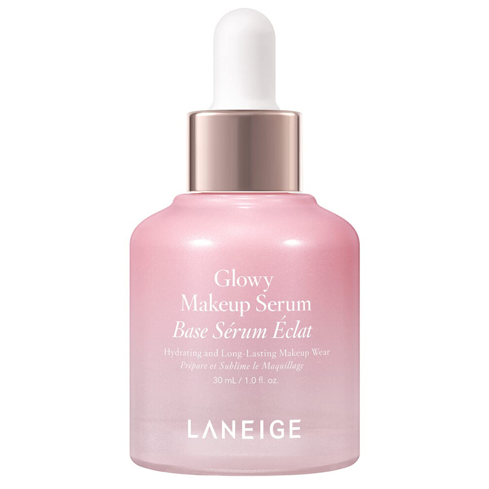 LANEIGE Glowy Makeup Serum: Makeup Primer  Hydrating Face Serum for Visbly Smooth & Glowy Dewy Skin  Highlighting
