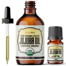 BodyJ4You USDA Biologische Jojoba-olie | 100% puur natuurlijke anti-verouderingsolie voor gezicht en lichaam | Premium kwaliteit olie, koudgeperst, h