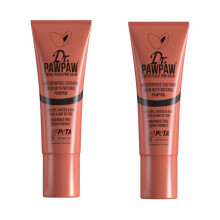 Dr PawPaw Peach Pink Multipurpose Soothing Tinted Balm Set - Balm for Lips, Cheeks, Eyes - Tinted Lip Balm - Moisturizer with Pawpaw - 2 pc