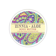 Kolekcja botaniczna Greenwich Bay Trading Company: masło do ciała Zinnia Aloe Butter