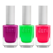 duri Trio Neon Nail Polish Set - GBD201 Neon Favorites Matte Finish Quick Drying 0.45 Fl Oz each