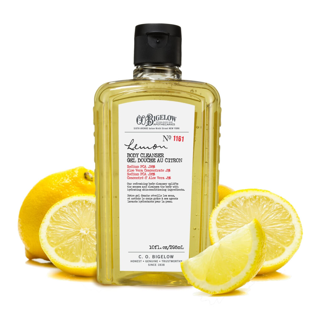 C. O. Bigelow C.o. Bigelow Body Cleanser - No. 1161 - Moisturizing Lemon Body Wash For Men & Women With Aloe Vera Sodium Pca And Glycerin 10 Fl Oz