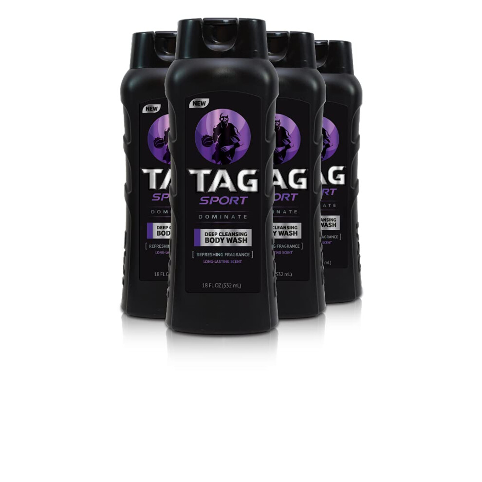 TAG Sport Body Wash 18 Oz Dominate (Pack of 4)-image-OPC-PGMBK85-NEW