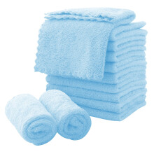 Mikrofiber Ansiktsdukar Snabbtorkande Tvättduk 12 Pack - Premium Mjuka Sminkborttagningsdukar - Akvamarin