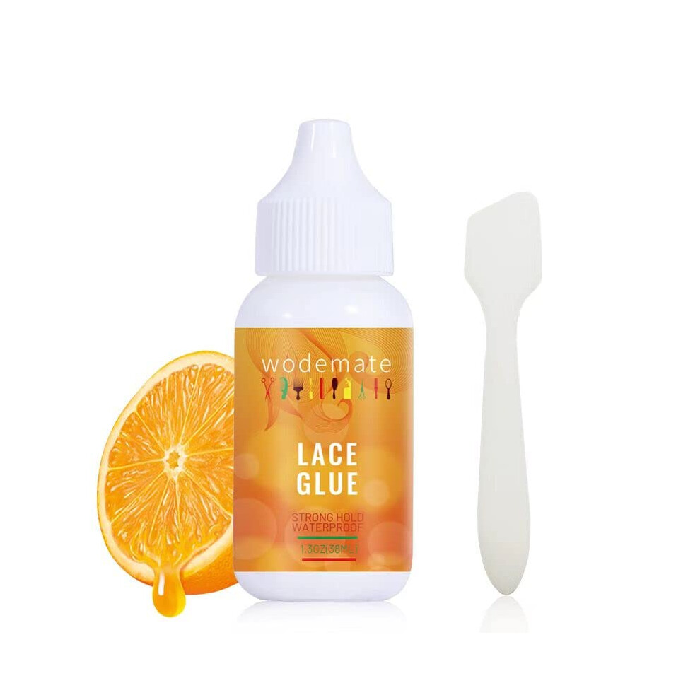 Compa Ero De Wode Unisex Lace Glue For Wigs Adhesive Waterproof Super Hold Hair Bonding Glue Invisible For Hair Systems Hairpiece Replacement Poly&Toupee Systems 38Ml