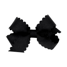 Wee Ones lnyok klasszikus Grosgrain hajmasnija csipkzett lekkel s sima wrapp kzpponttal egy WeeStay mini fekete hajcsaton