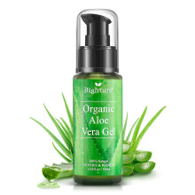 BIGHTURE Organic Aloe Vera Gel Aloe Vera Gel Extracted from Freshly Cut Pure Aloe Leaves Skin Care for Deeply & Rapidly Soothing Firming After Sh