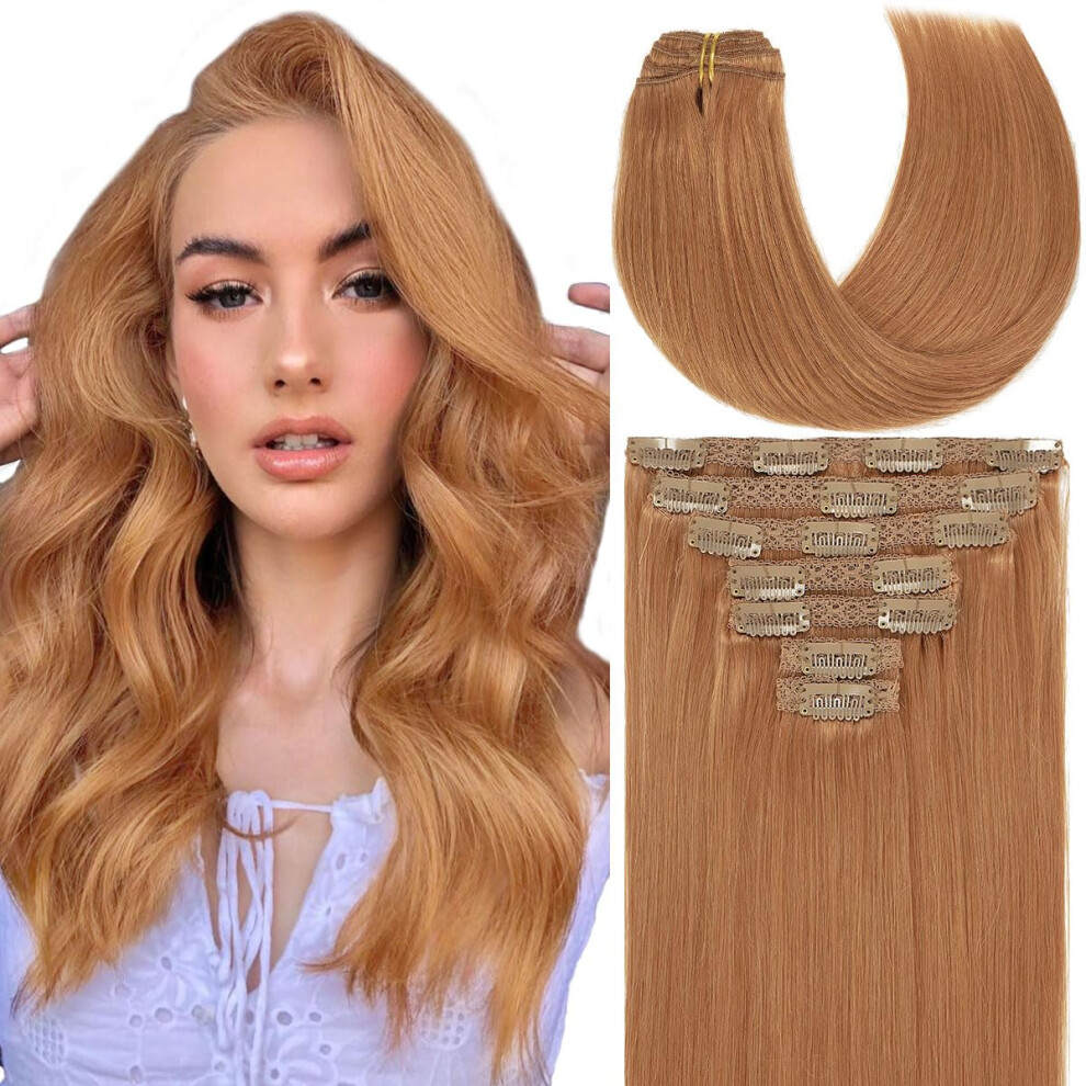 Caliee Clip In Hair Extensions Invisible Lace Human Hair Clip In Extensions Full Head Thick Ends Real Hair Extensions Clip In Human Hair 20Inch 7Pcs 1
