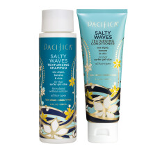 Pacifica Beauty Salty Waves Texturizing Shampoo + Conditioner | För Alla Hårtyper | Perfekt Strandhår | 100% Vegansk