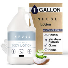 1-Shoppe All-in-Kit H2O Tropical Infuse Hotel Body Lotion | 1 galon | Pro pohostinsk a przdninov pronjmy do zsobnku | (Jeden galon)