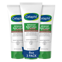 Cetaphil Body Lotion Advanced Radiance Lotion Shea vajjal szraz rzkeny borre 8 uncia 3 db illatmentes, hipoallergn, nem komedogn csomag