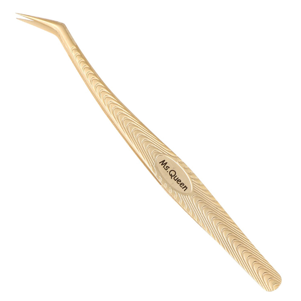 Ms.queen Lash Tweezers For Eyelash Extension-Professional Lashing Tweezers For Mega Volume Mink Eyelashes Extensions Applying