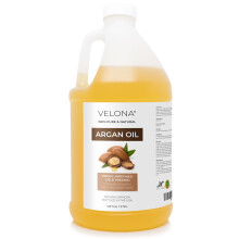 velona Argan Oil - 1 Gallon / 128 Fl Oz | 100% Pure and Natural | Morocco Oil | Stimulate Hair Growth Skin Body and Face Care | Nails Protector | U